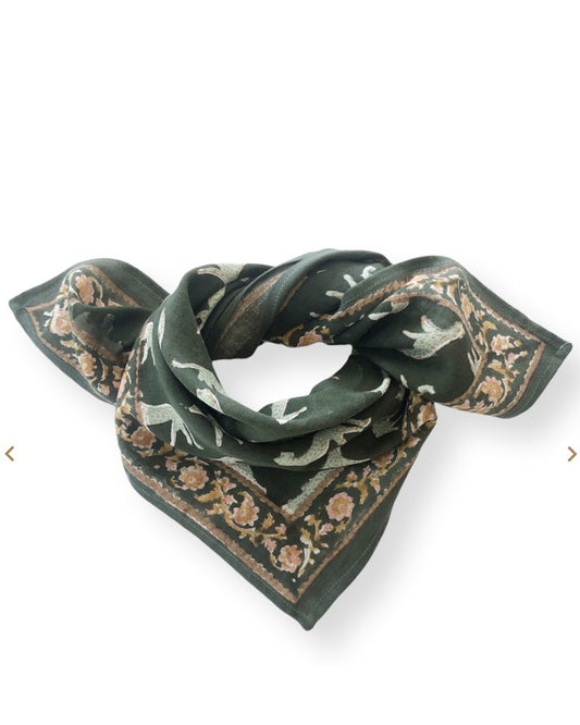 Small Foulard Manika "Bengale" Kaki