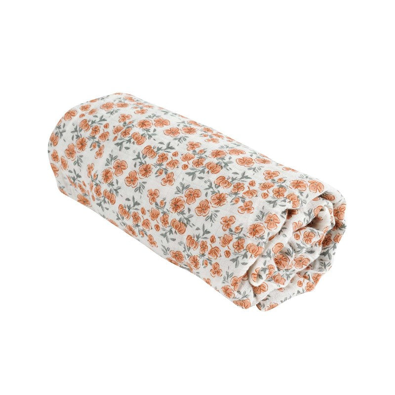 Housse pour matelas à langer - Californian Poppy