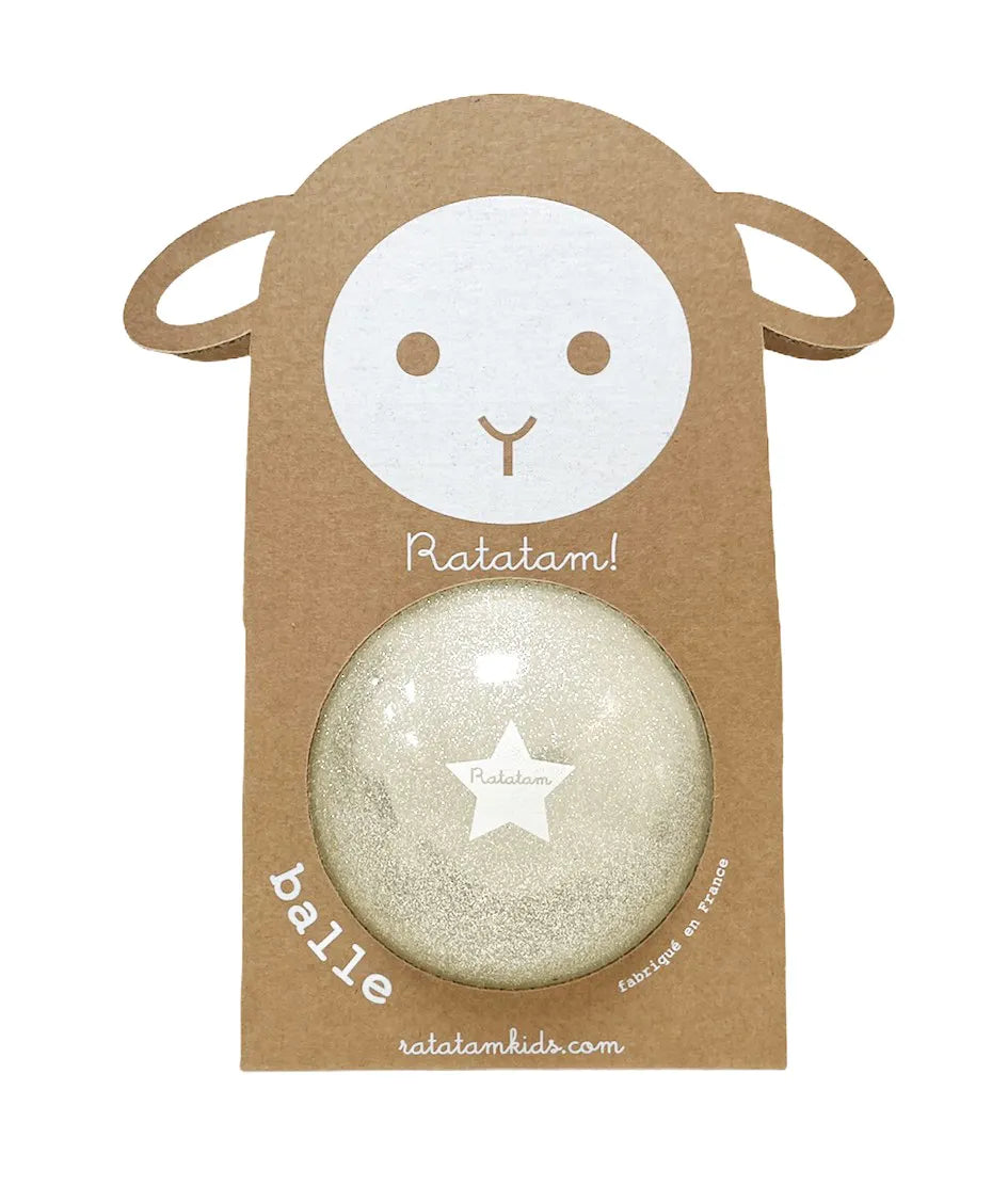 Balle de manipulation summer argent 10cm - Mouton