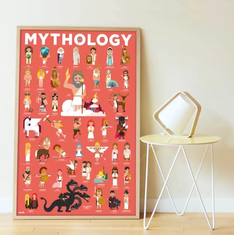 Poster en stickers mythology / activité éducative