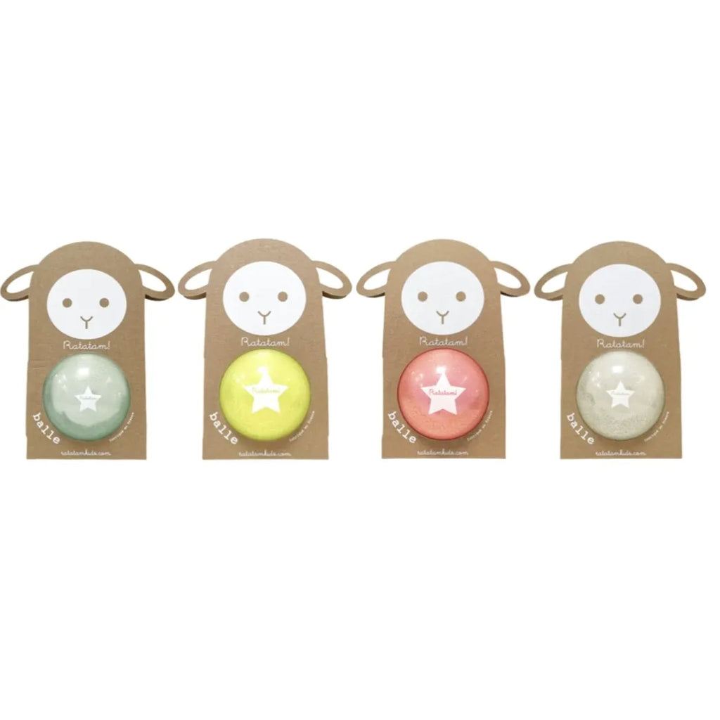 Balle de manipulation summer bleu 10cm - Mouton