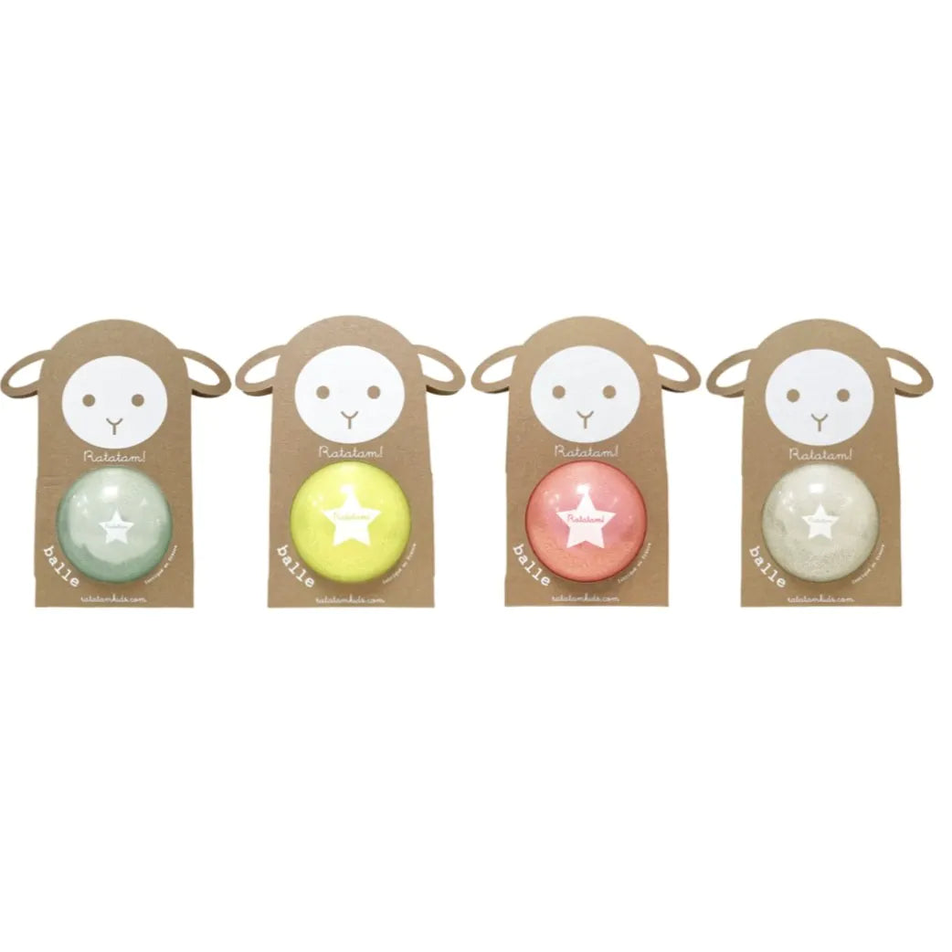 Balle de manipulation summer bleu 10cm - Mouton