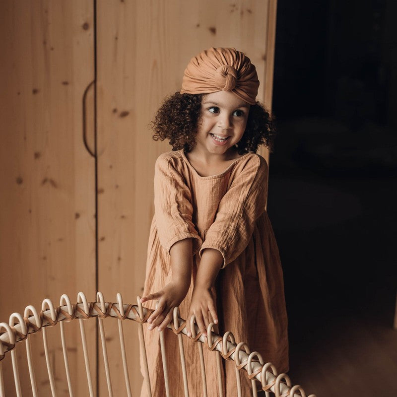 Bonnet turban - coloris nut