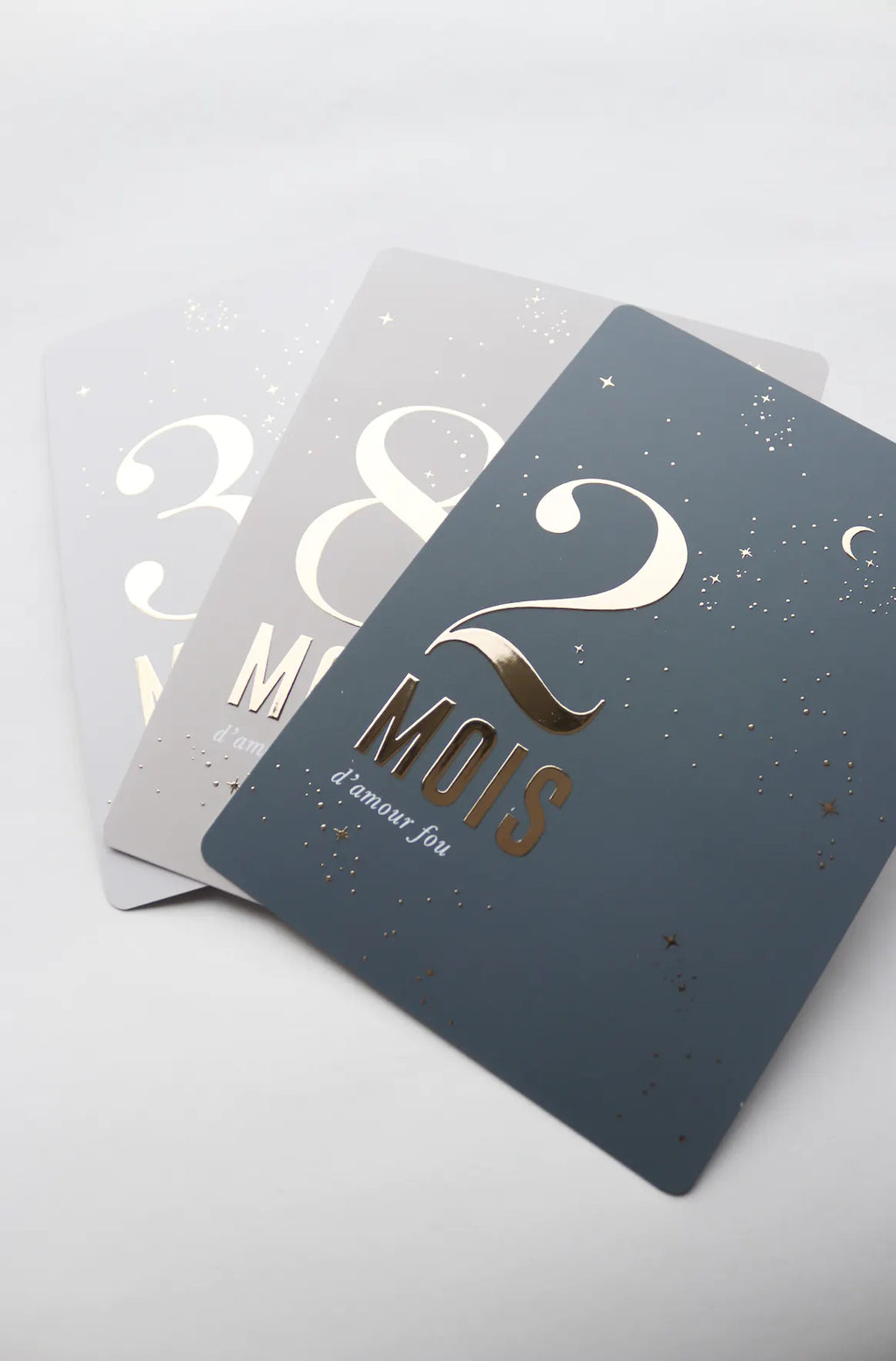 Cartes étapes "Céleste" 9 mois à t'attendre