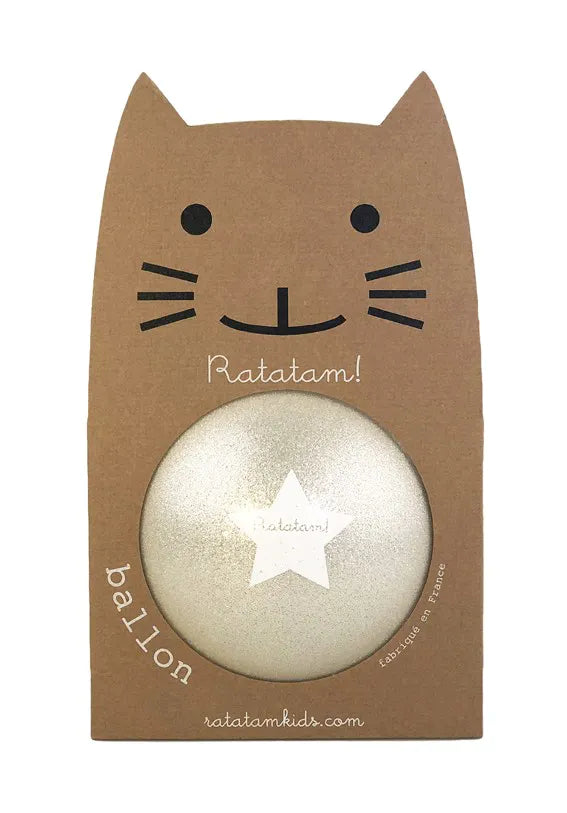 Grand ballon argent gamme summer 22 cm pailleté