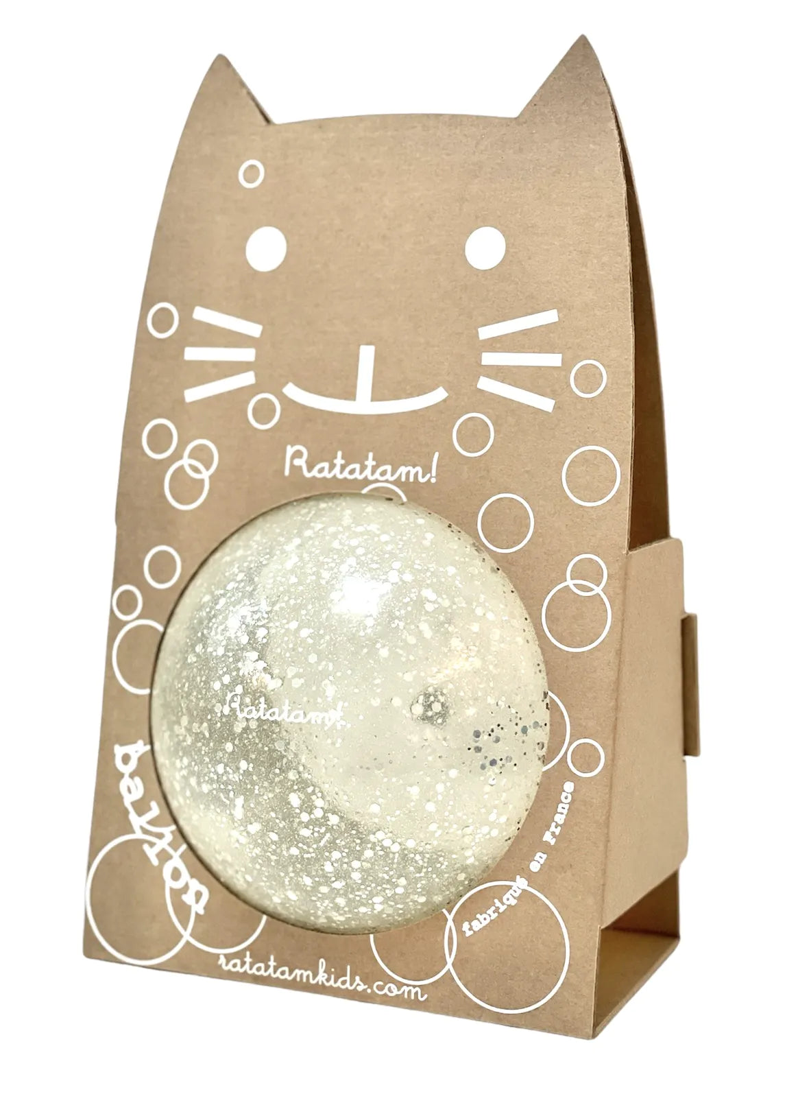 Ballon bulle argent 15 cm