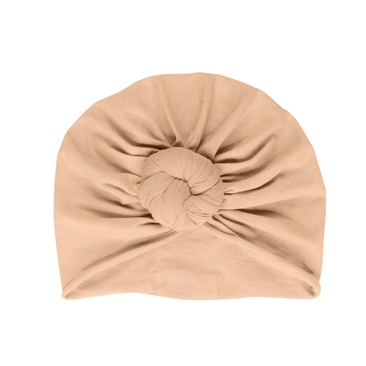 Bonnet turban - coloris nude