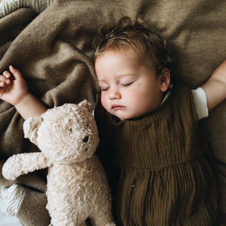 Moonie – ourson nature bio avec sons & lumières sable