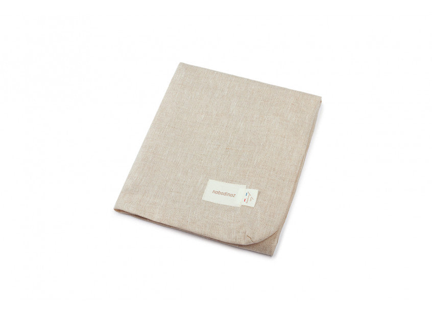 Lin Français Housse de matelas à langer • gris
