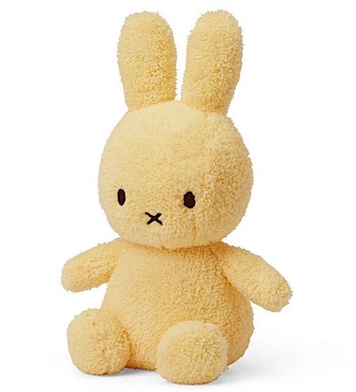 Miffy Terry Éponge Jaune pastel 33cm