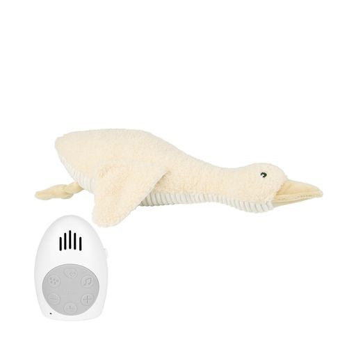 Peluche bruit blanc Liva l'oie - Crème