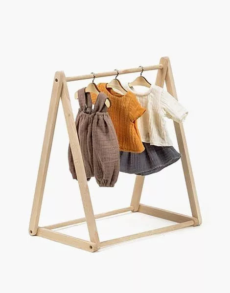 Porte vêtements Ted en bois naturel