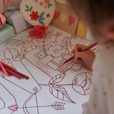 Posters à colorier Saint Valentin (x 2)