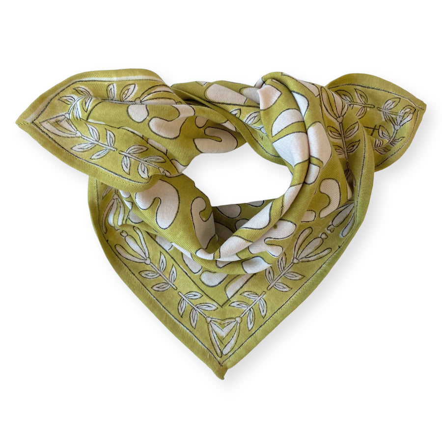 SMALL FOULARD MANIKA "ARTISTIC" ANIS