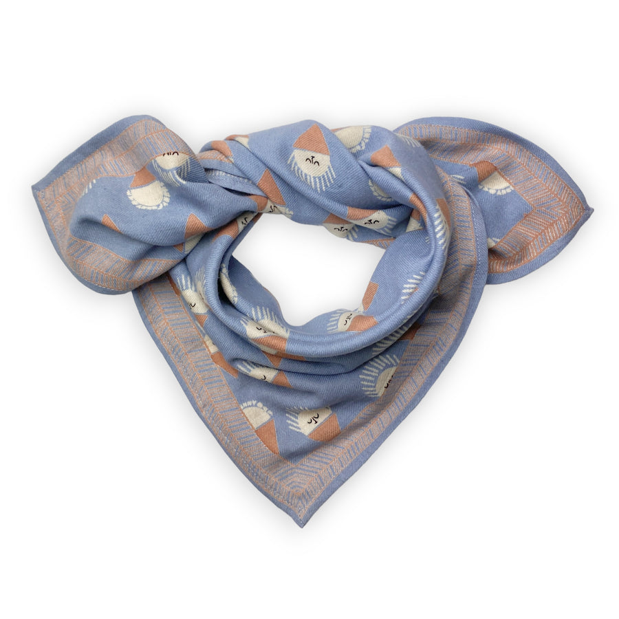 SMALL FOULARD MANIKA "SORBET" DENIM