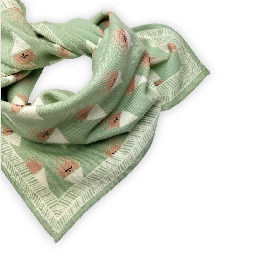 SMALL FOULARD MANIKA "SORBET" PISTACHE