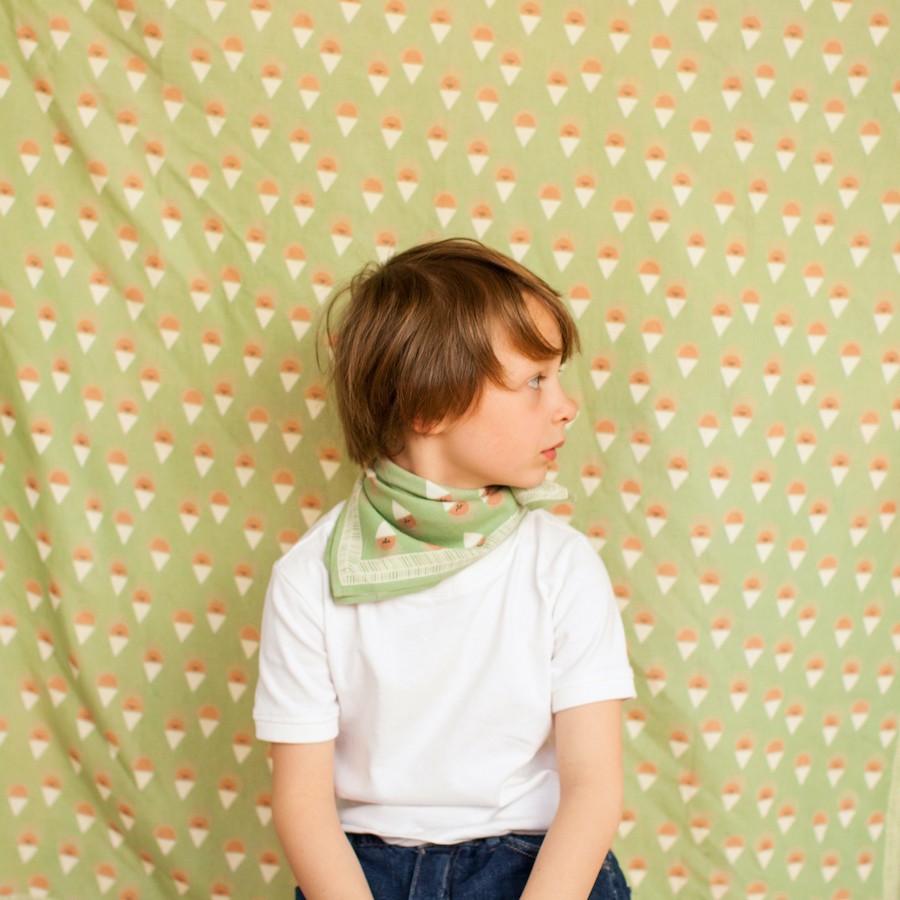 SMALL FOULARD MANIKA "SORBET" PISTACHE