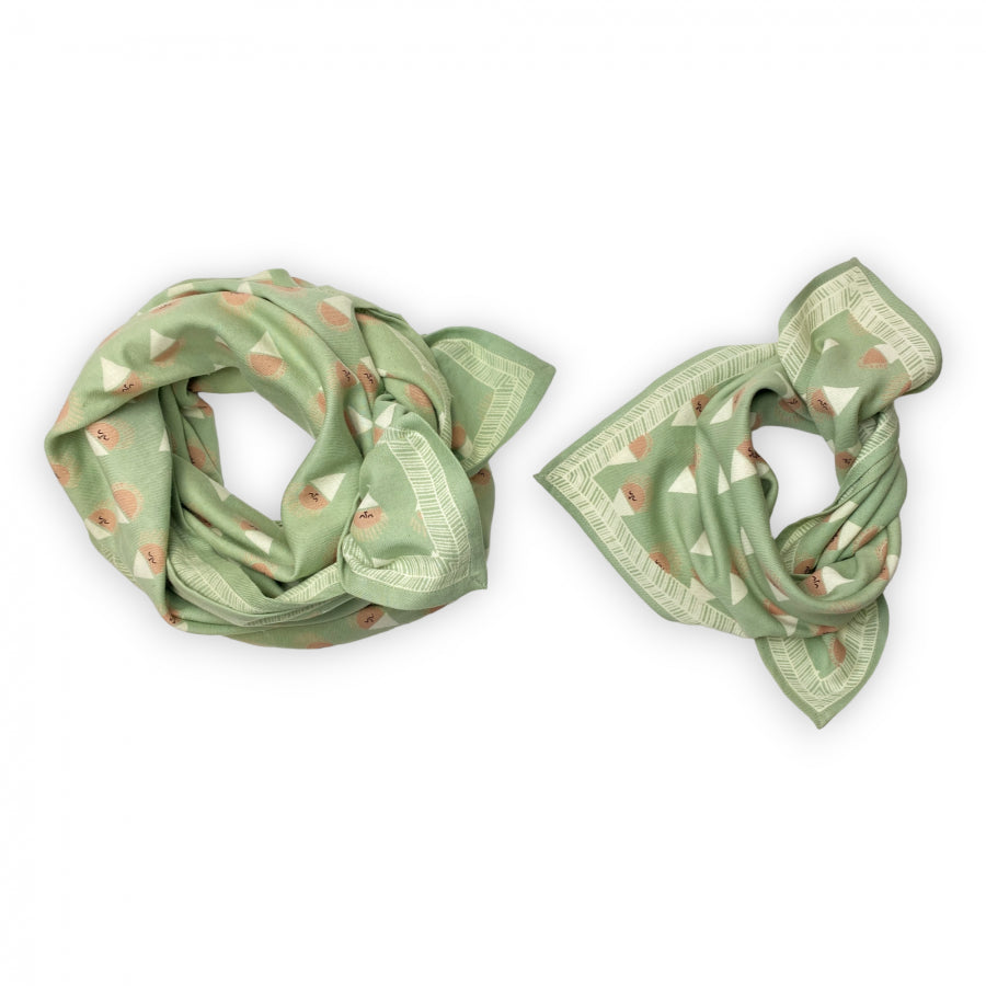 SMALL FOULARD MANIKA "SORBET" PISTACHE