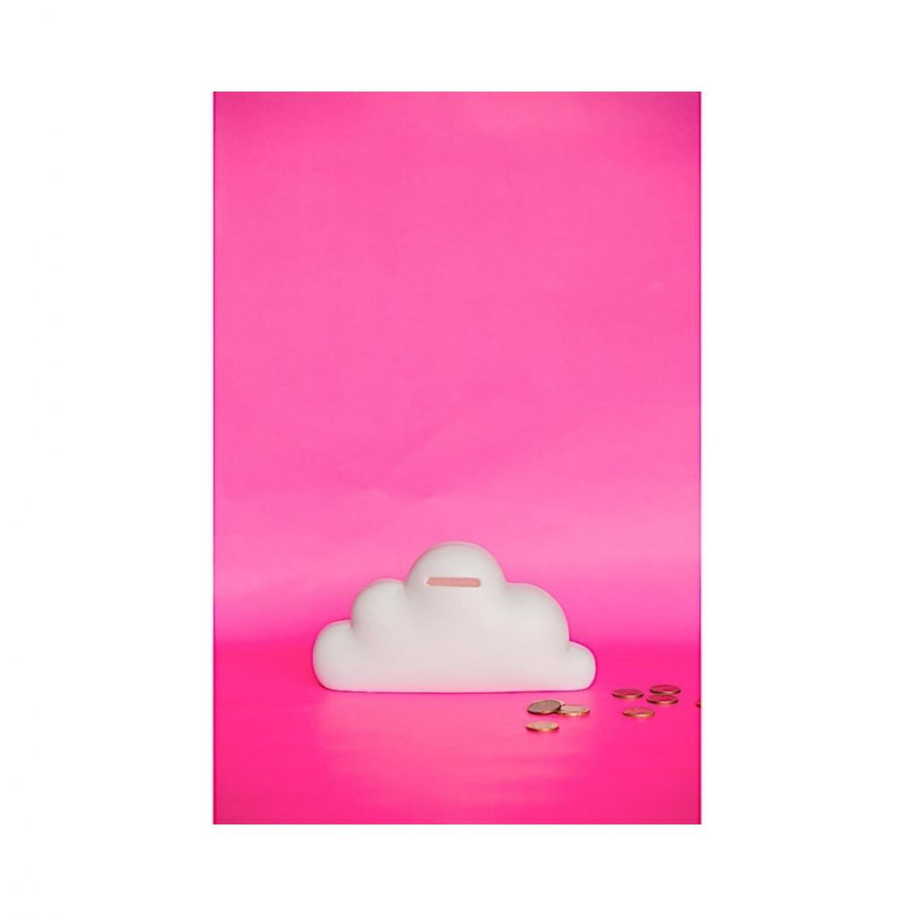 Tirelire nuage blanc